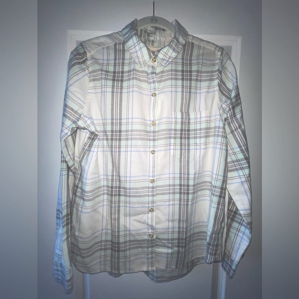 Flannel king sleeves button down